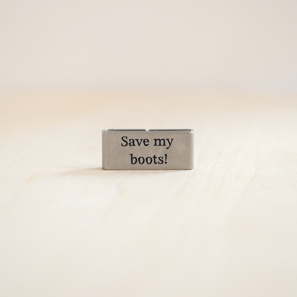 save my boots badge